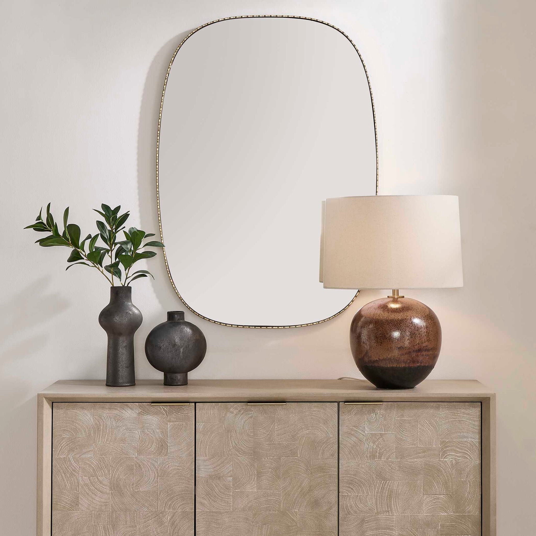Nidia - Mirror - Antique Gold