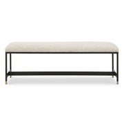 Halston - Upholstered Bench - White