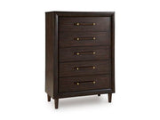 Dantenton - Five Drawer Chest - Merlot