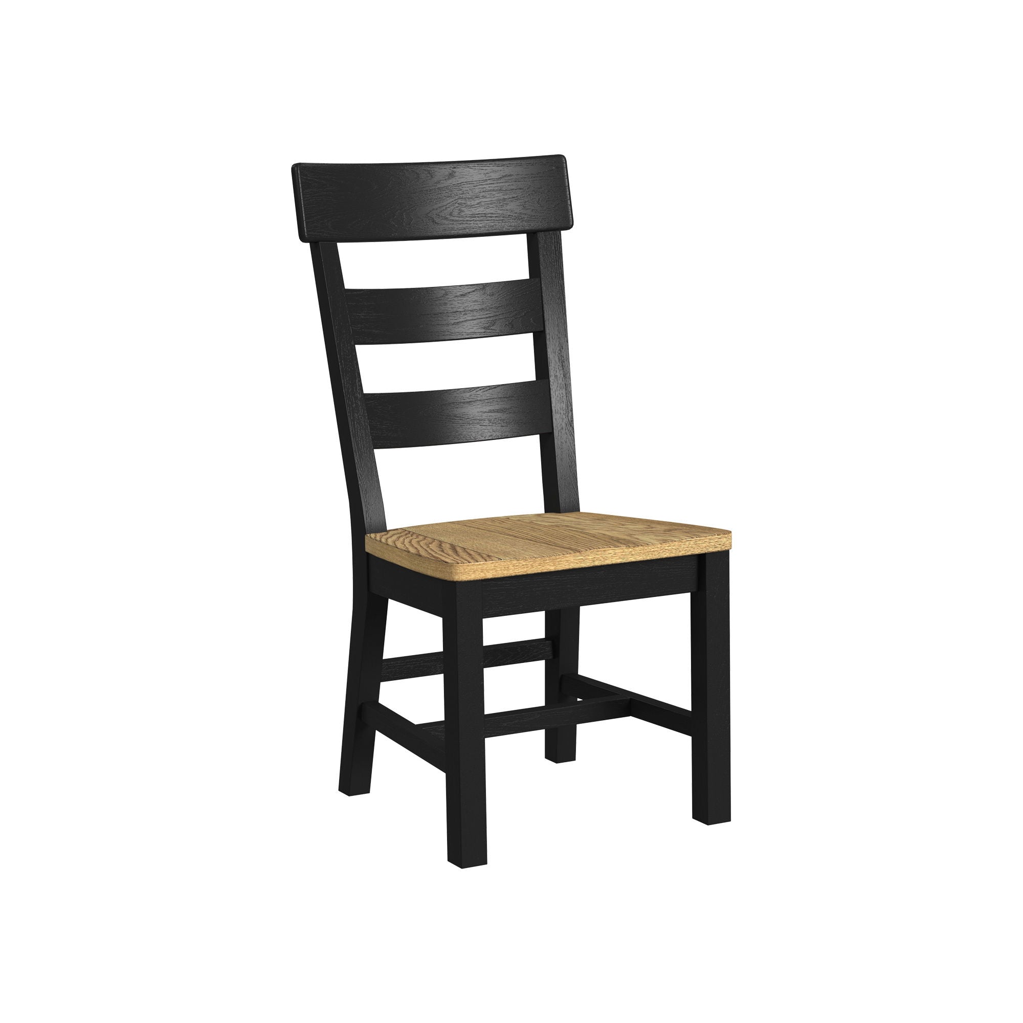 Hendricks - Ladder Chair - Rustic Wheat / Raven
