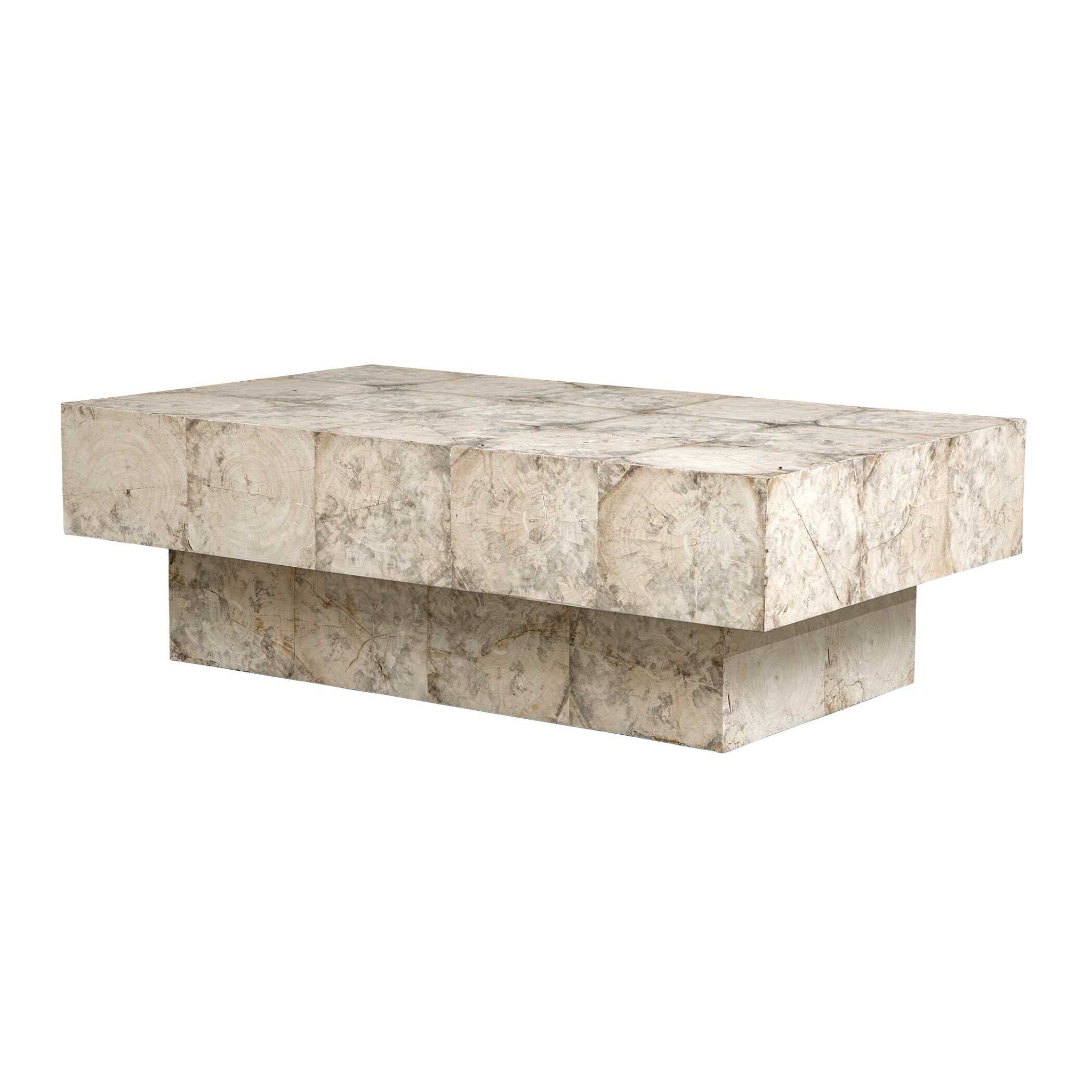 Kotoa - Bleached Coffee Table - White,Woodtone