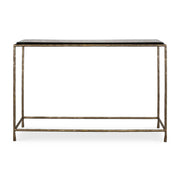 Ovard - Minimalist Metal Console Table - Brass
