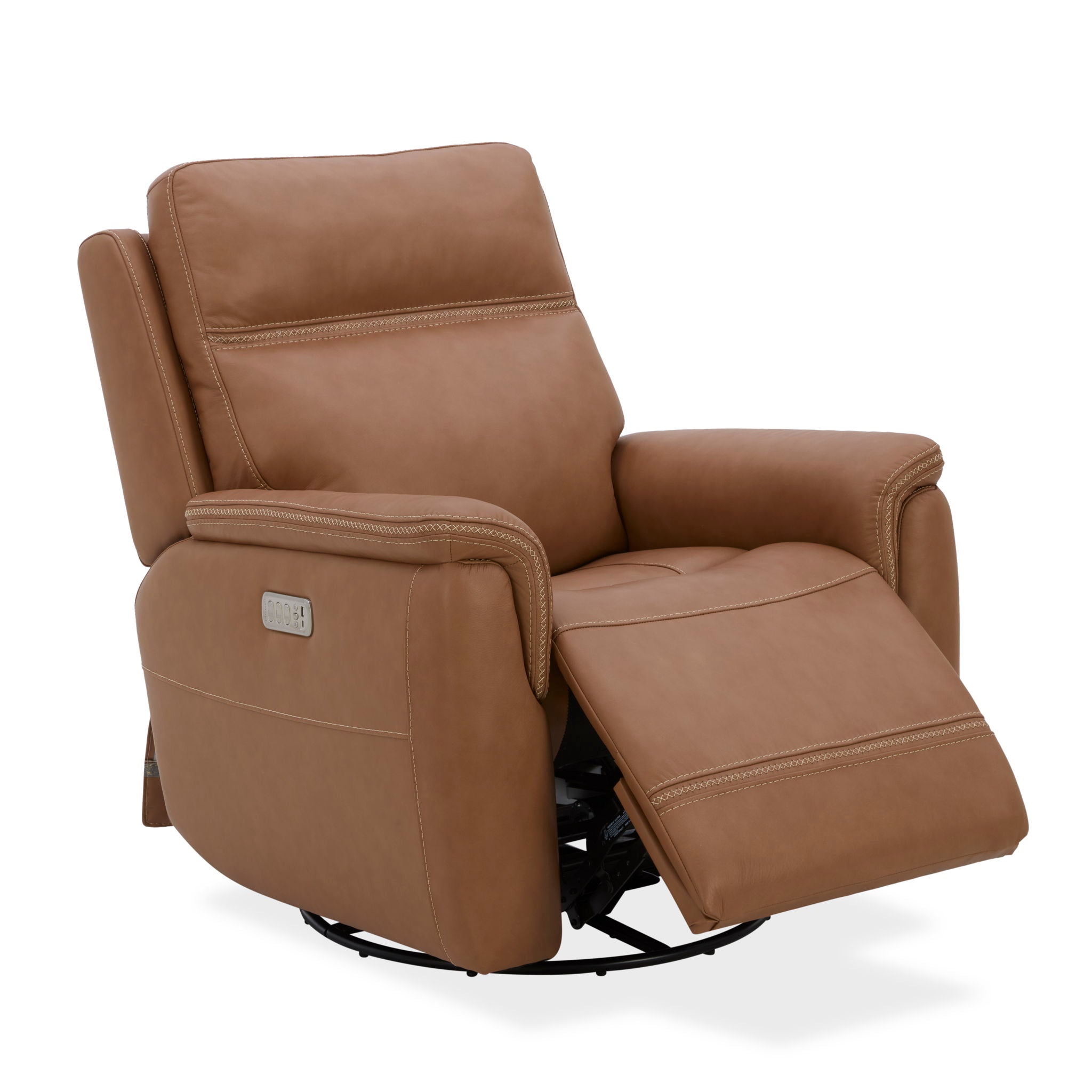 Sawyer - Swivel Glider With Power Headrest, Lumbar, Heat & Massage