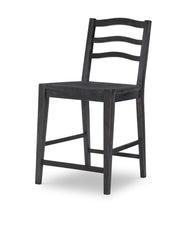 Halifax - Counter Height Ladder Back Chair (Set of 2) - Flax And Java