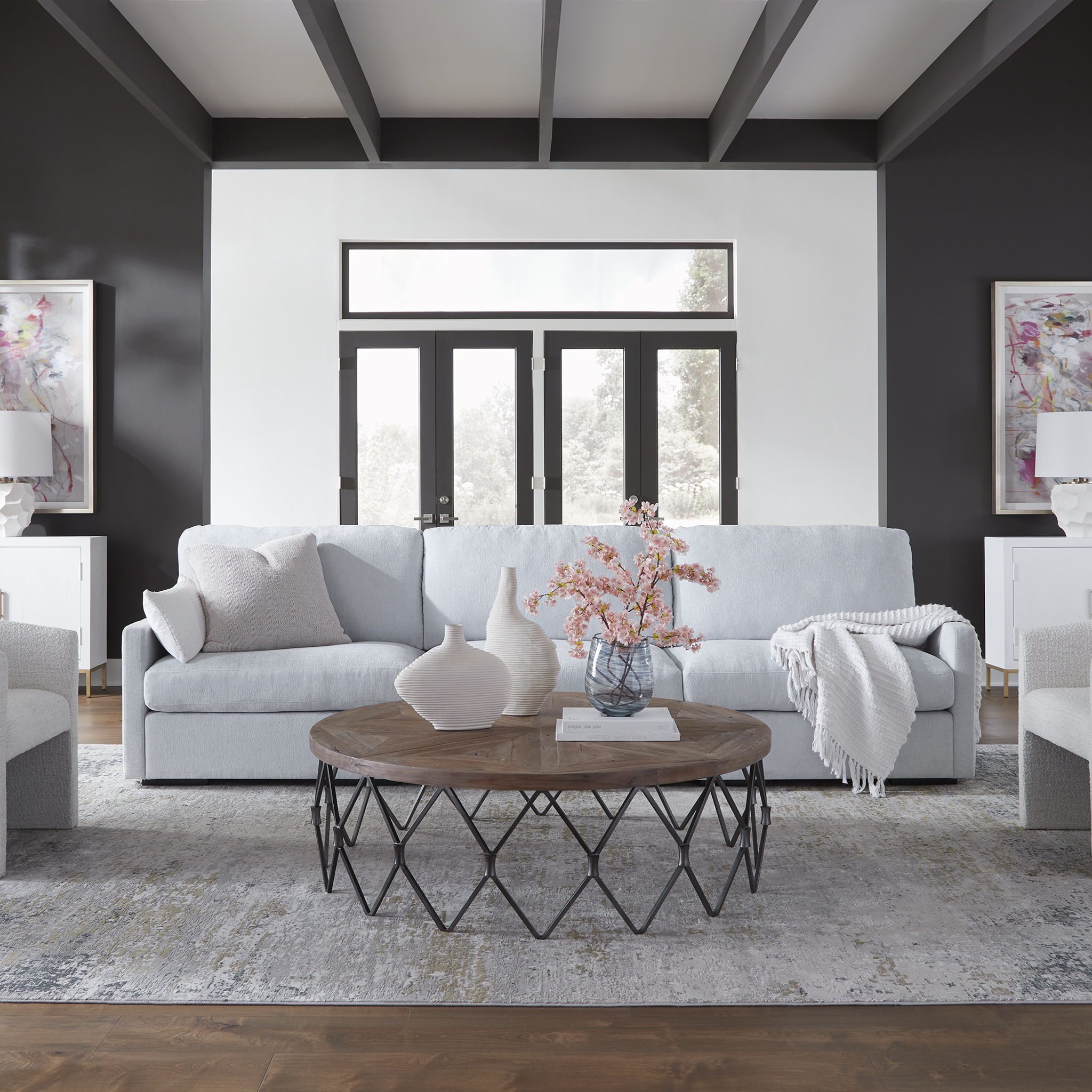 Refuge - Cloud Blue Left Arm Facing Sofa