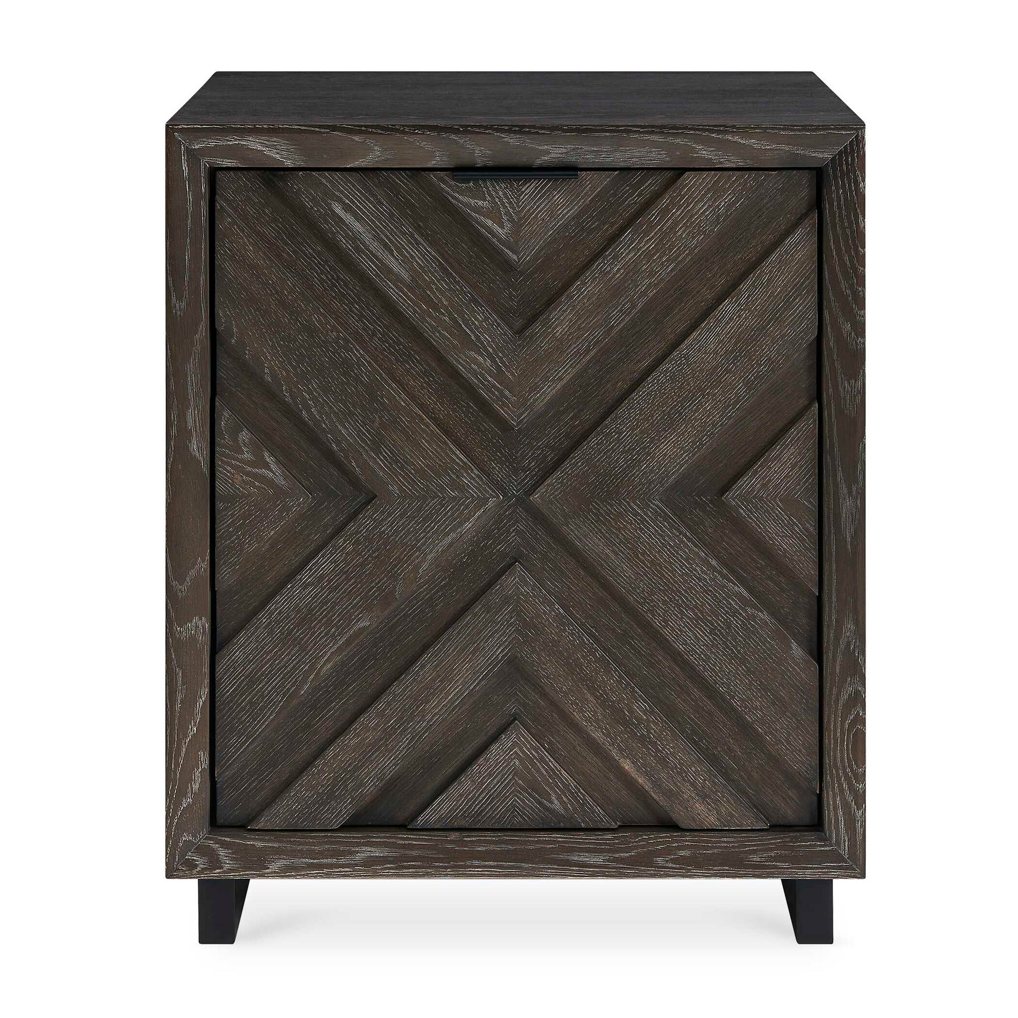 Barrett - Oak Cabinet - Dark Charcoal