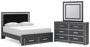 Zuraleus - Upholstered Panel Platform Storage Bedroom Set