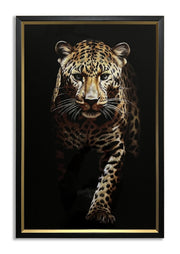 Golden Stalk - 24" x 36" Framed Wall Art - Black