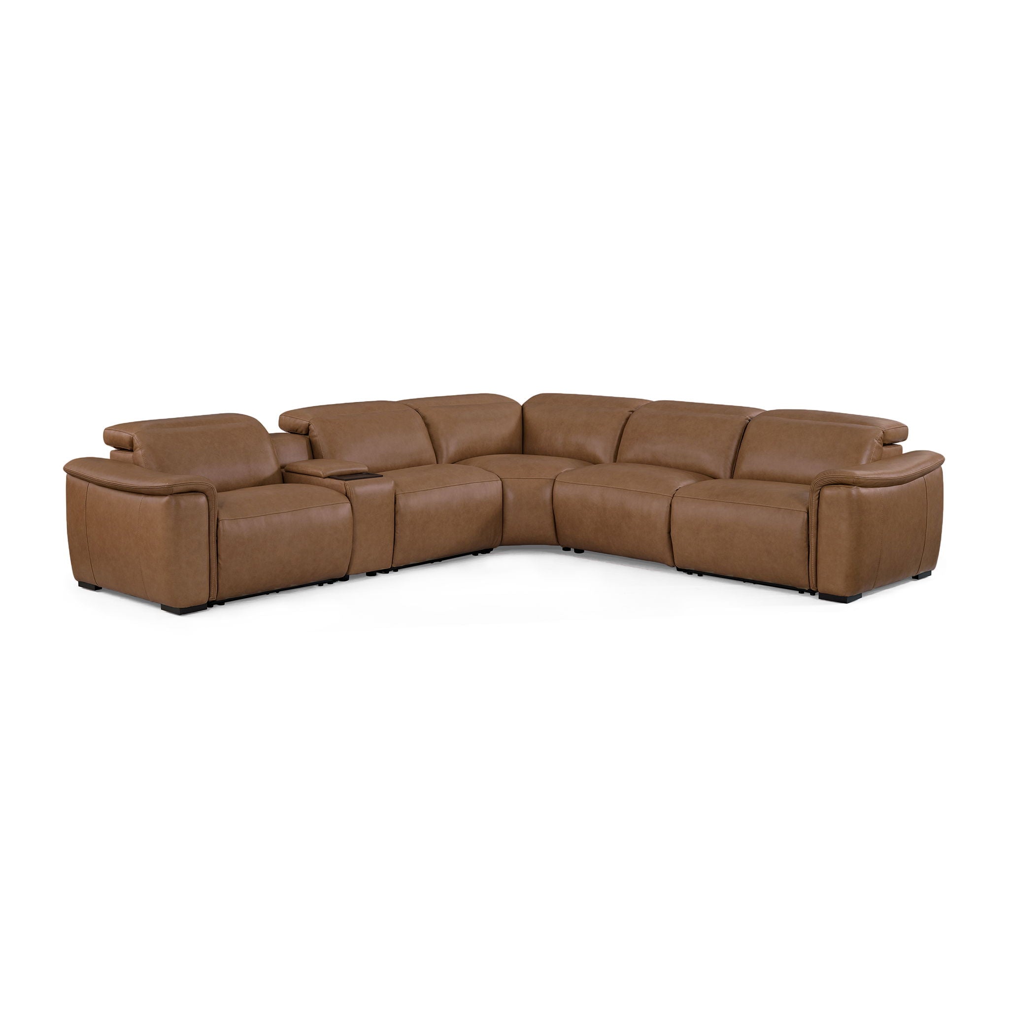 Camden Leather Reclining Sectional