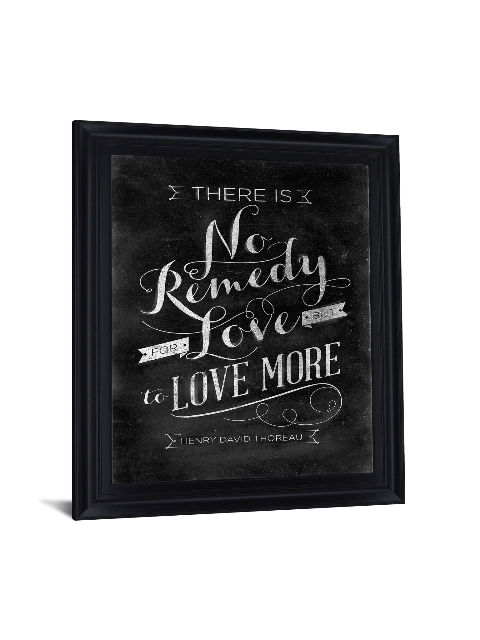 Chalk Wisdom - 28" x 34" Framed Wall Art - Black