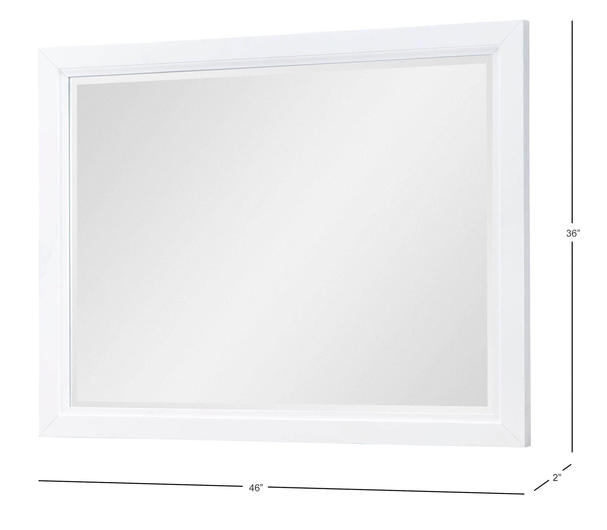 Franklin - Mirror - White