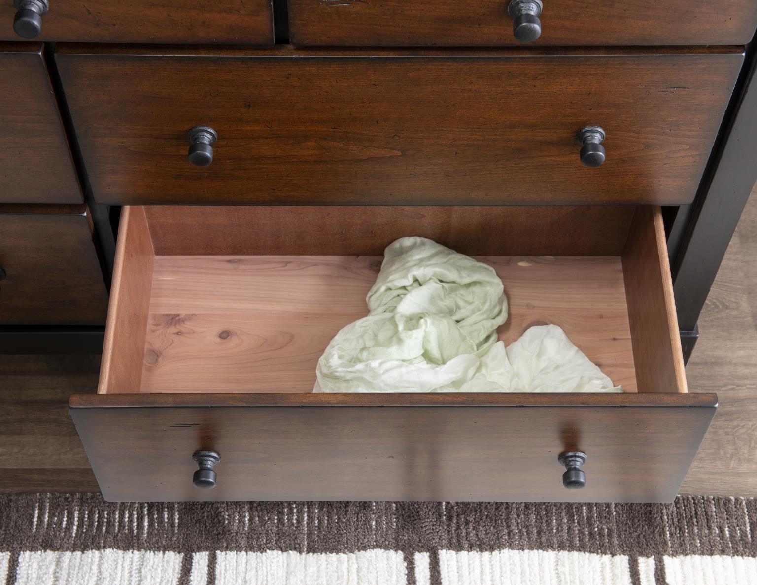Fenmore - Drawer Chest - Mocha And Distressed Cherry