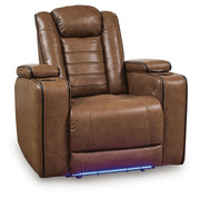 Gruaro - Power Recliner With Adjustable Headrest - Amber