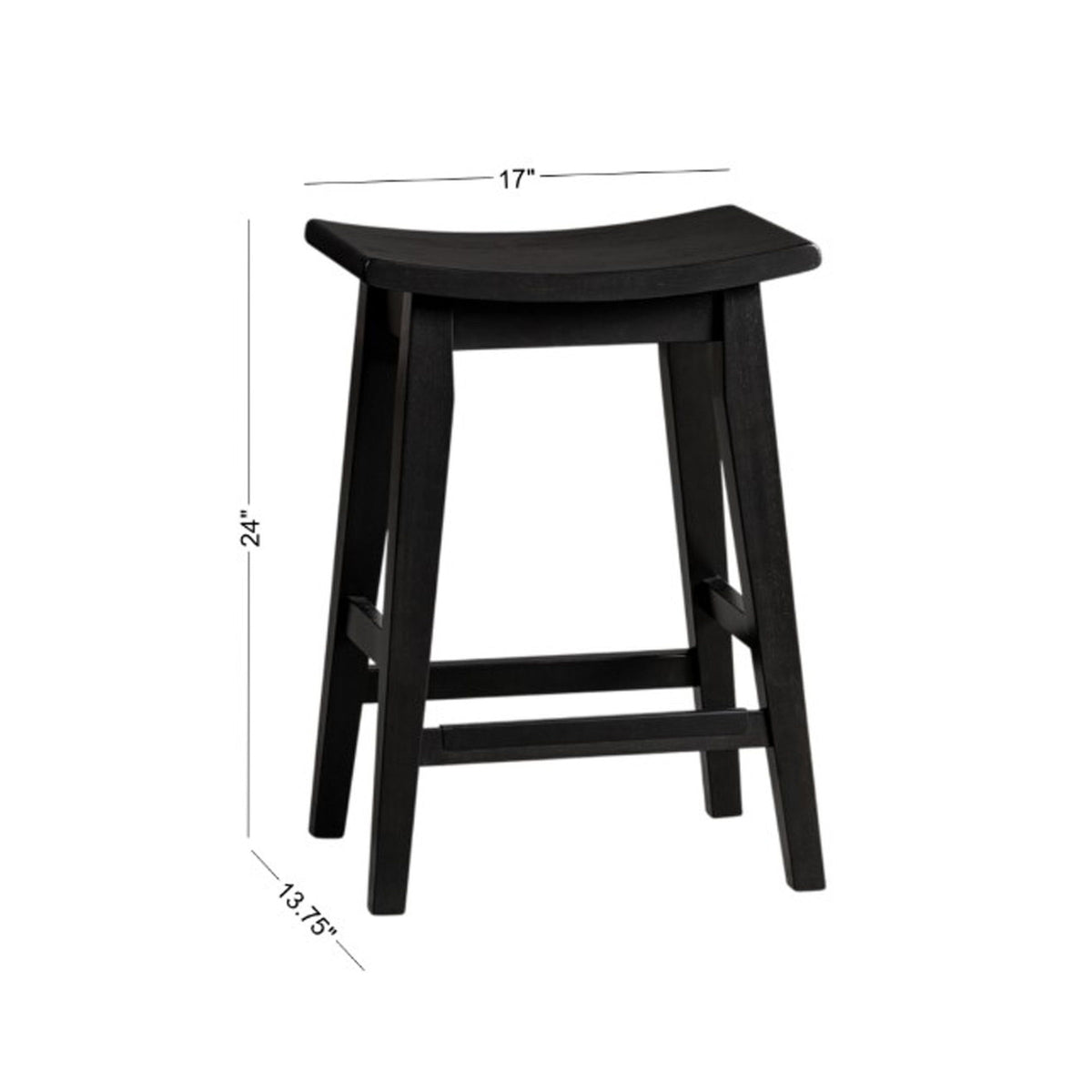 Austin - Backless Stool - Natural Mango Wood