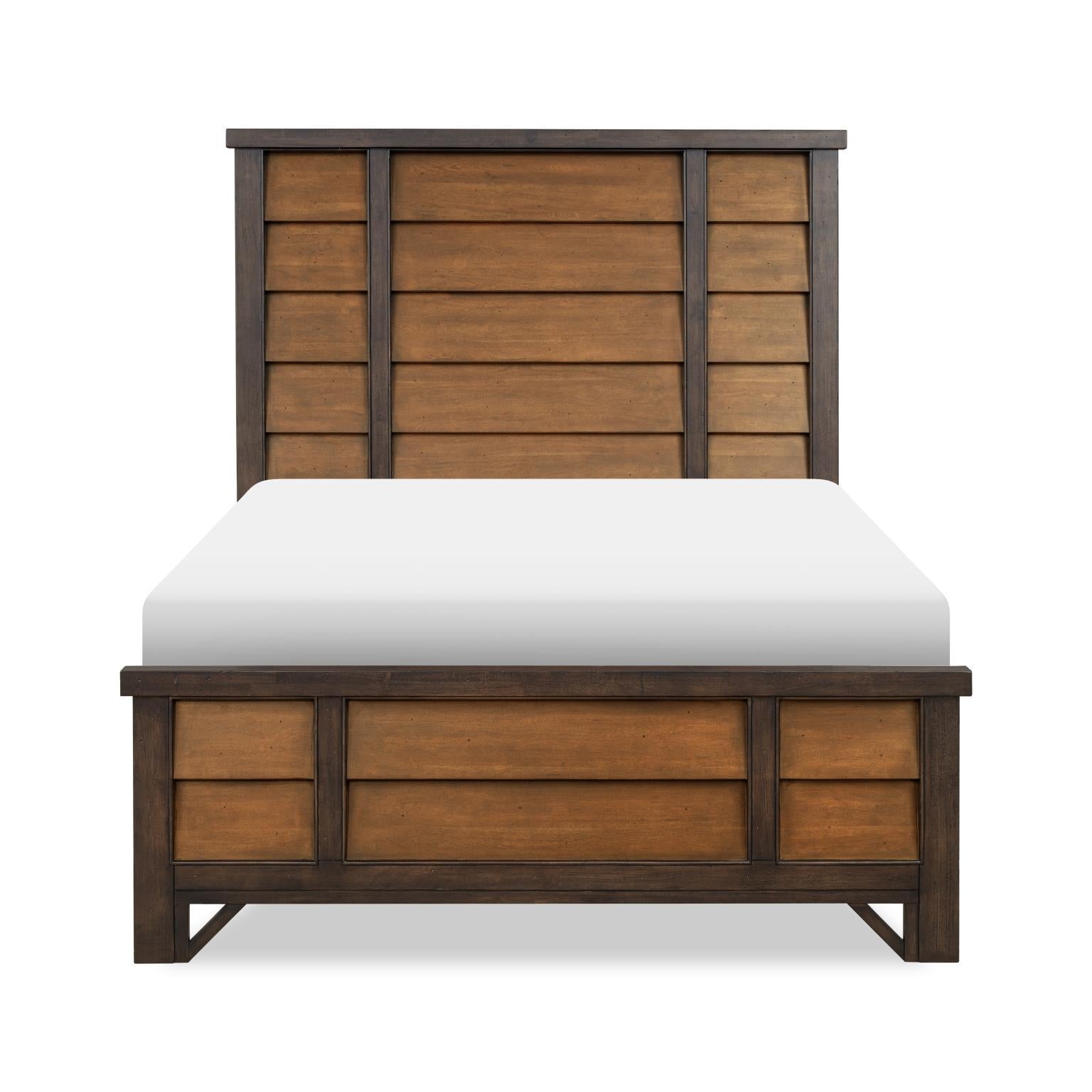 Lake House - Complete Horizontal Slat Panel Bed