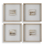 Studying Sepia - Hand Painted Canvases (Set of 4) - Light Brown