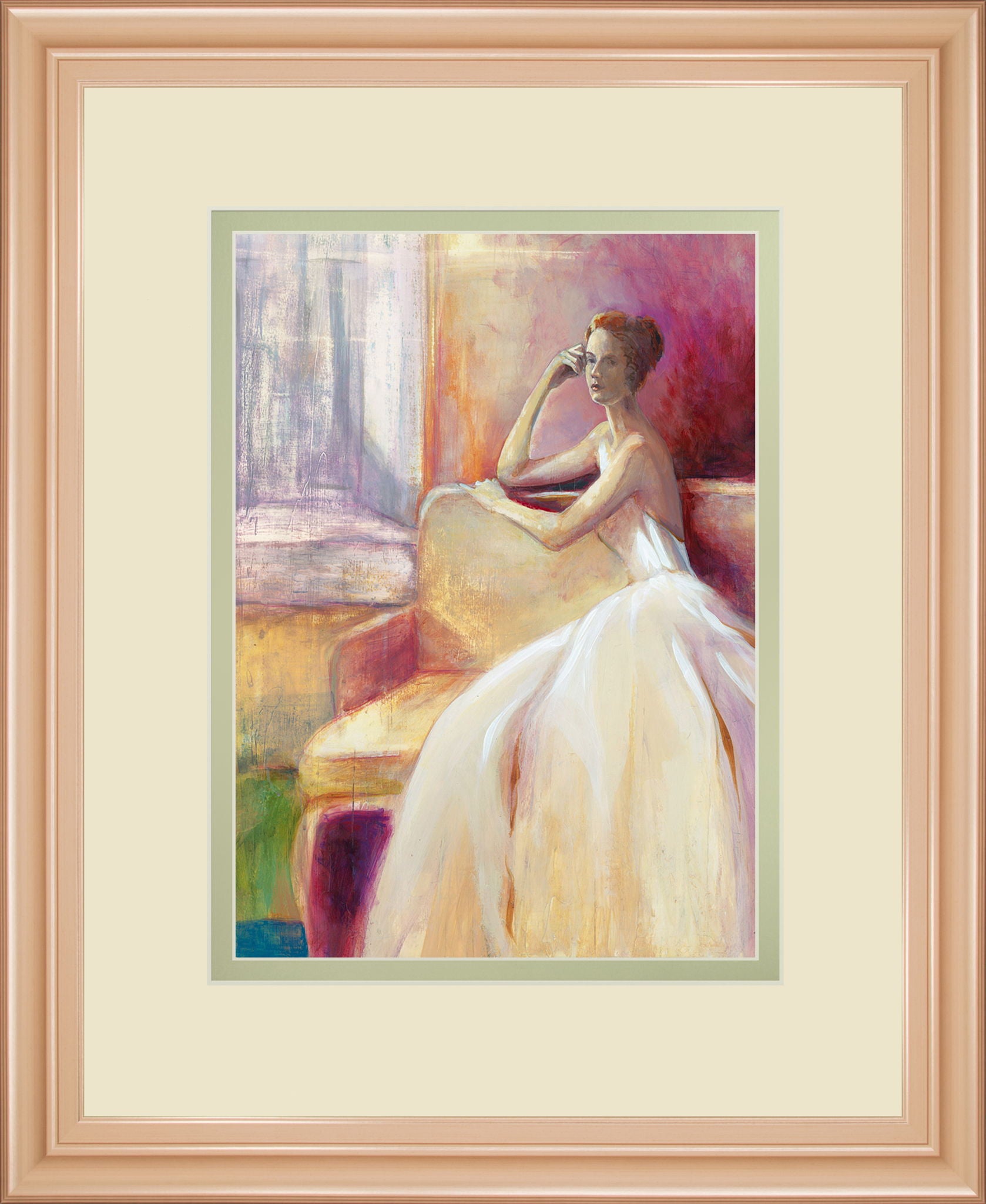 Getting Ready IIl By Sutton - Framed Print Wall Art - Beige