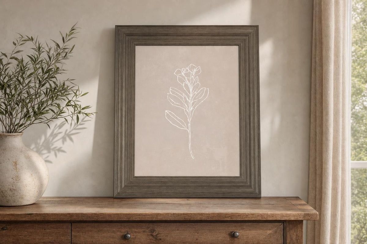 22x26 Blush Bloom I By Annie Warren - Beige