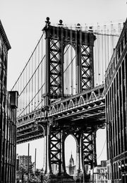 & Manhattan Bridge By Bill Carson Photography - Dark Gray