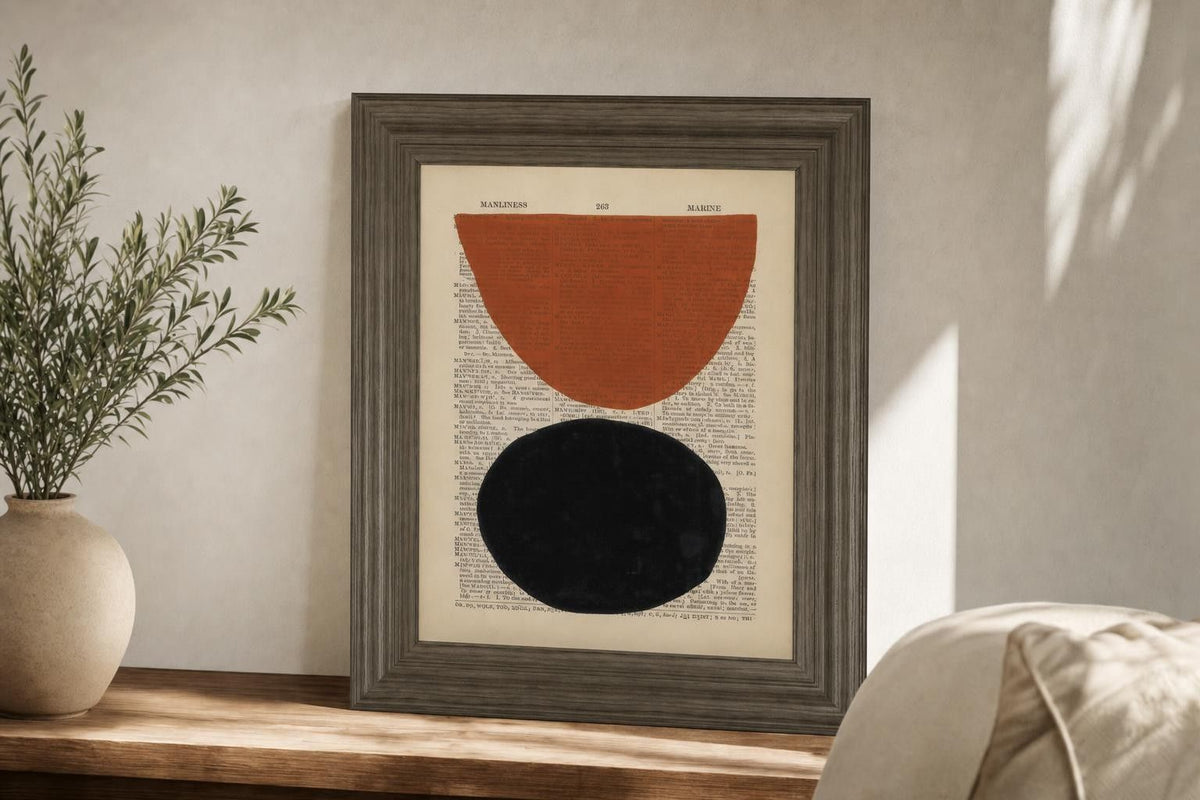 22x26 Modern Definition IV By Renee W. Stramel - Light Brown