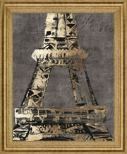 Gilded Tower - 28" x 34" Framed Wall Art - Gold