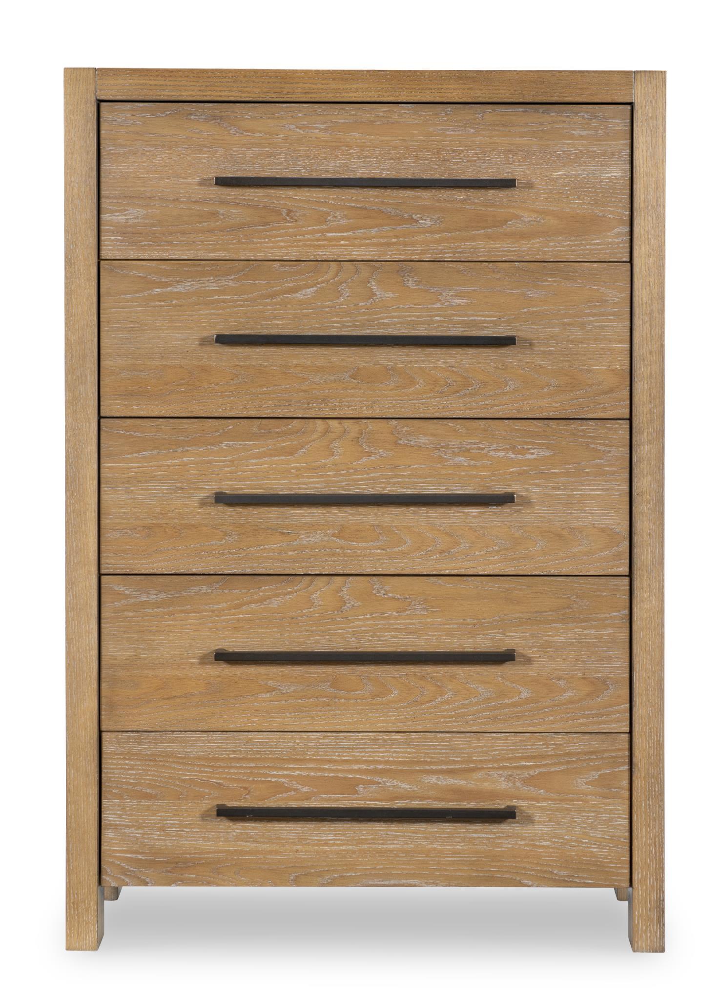 Horizons - 5 Drawers Chest - Weathered Oak