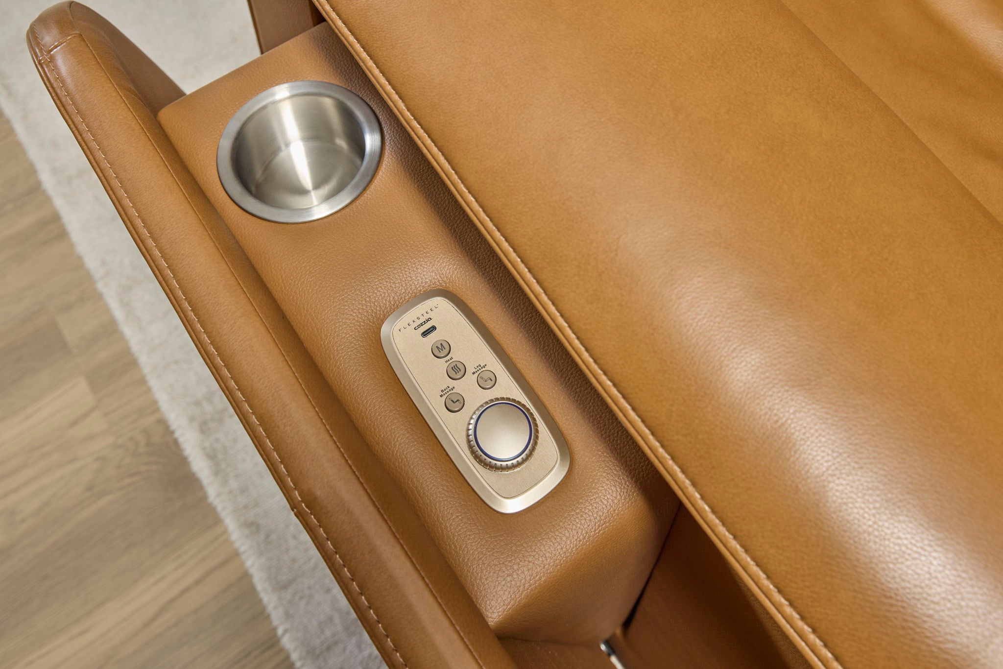 Ziggy - Power Reclining Sofa With Power Headrest, Lumbar, Heat & Massage