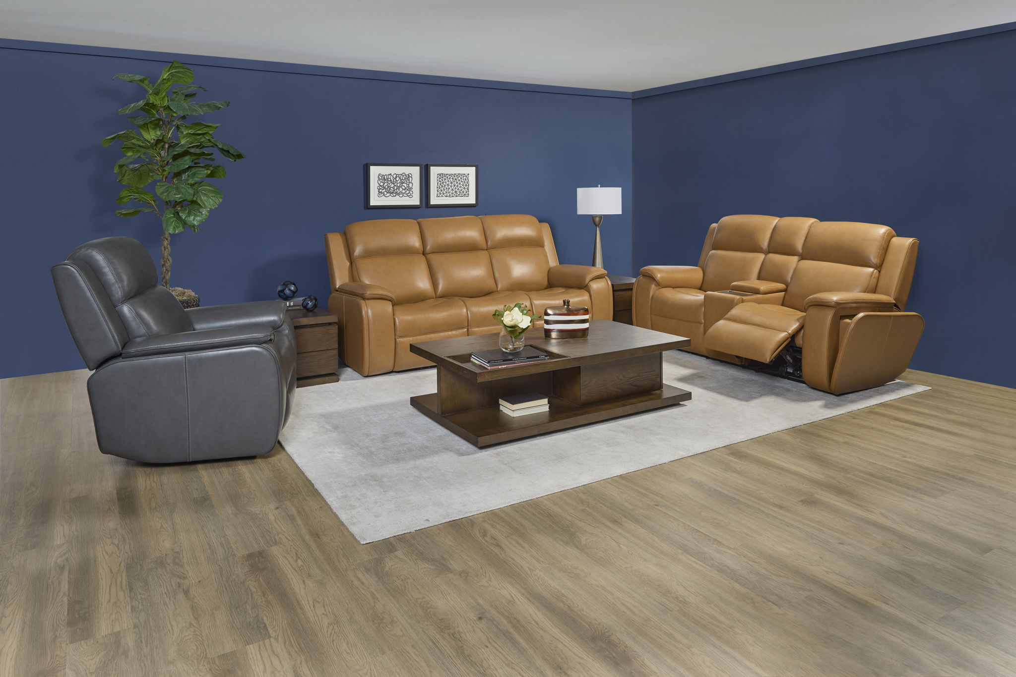 Ziggy - Power Reclining Sofa With Power Headrest, Lumbar, Heat & Massage
