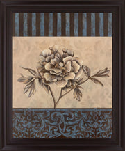 Muted Blossom Harmony - 28" x 34" Framed Wall Art - Beige