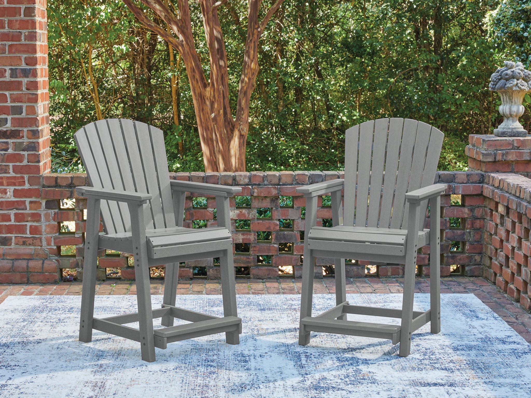 Sanctuary Beach - Barstool (Set of 2) - Dark Gray
