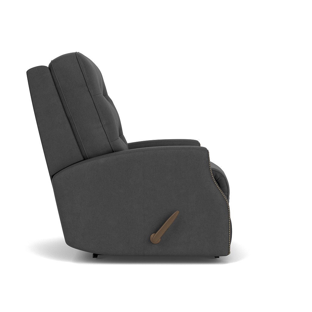 Devon - Leather Recliner, Nailhead Trim