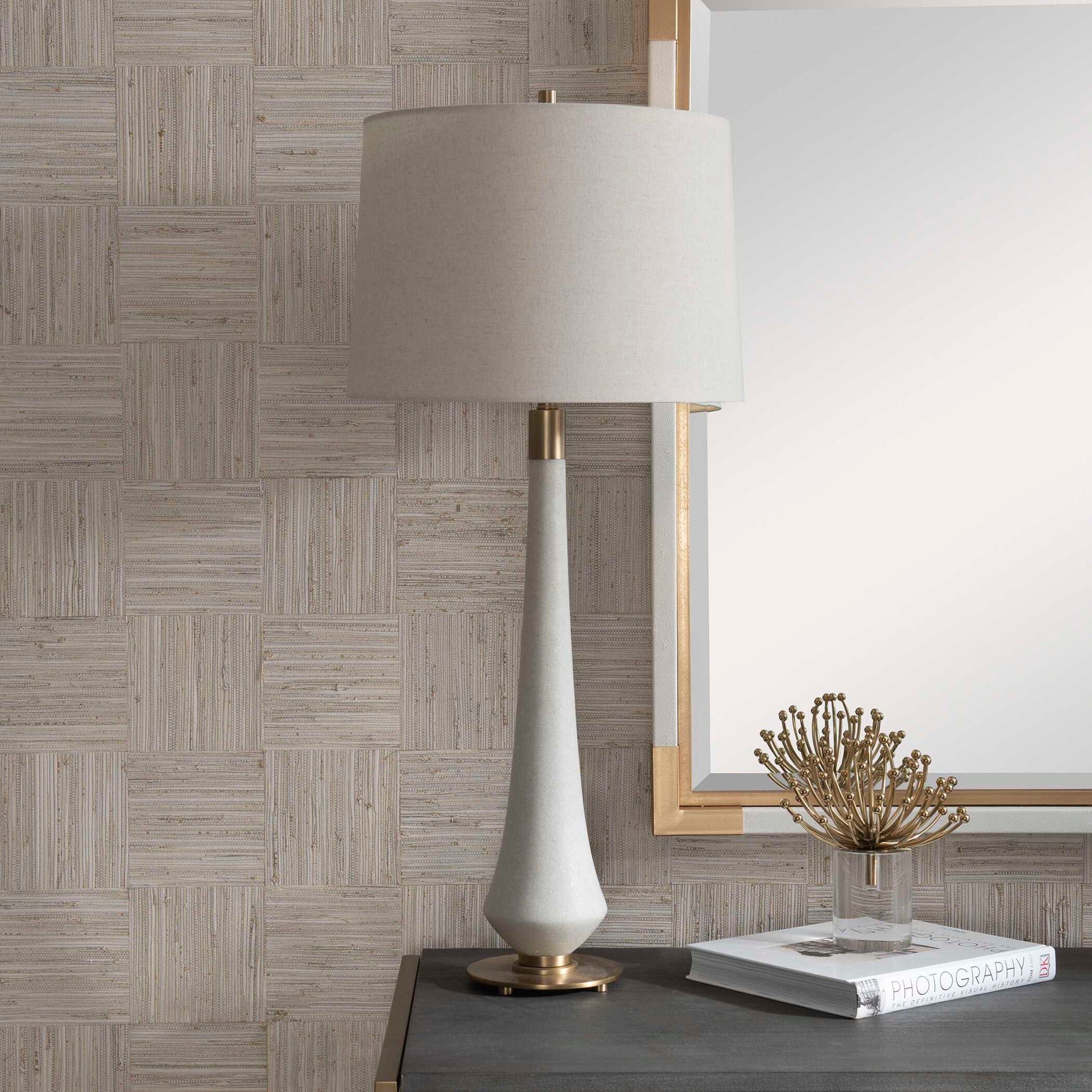 Marille - Stone Table Lamp - Beige