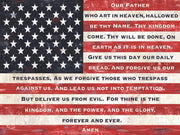 Our Father Flag By Annie Lapoint (Small) - Red