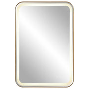 Crofton - Vanity Mirror - Gold & Pearl Silver