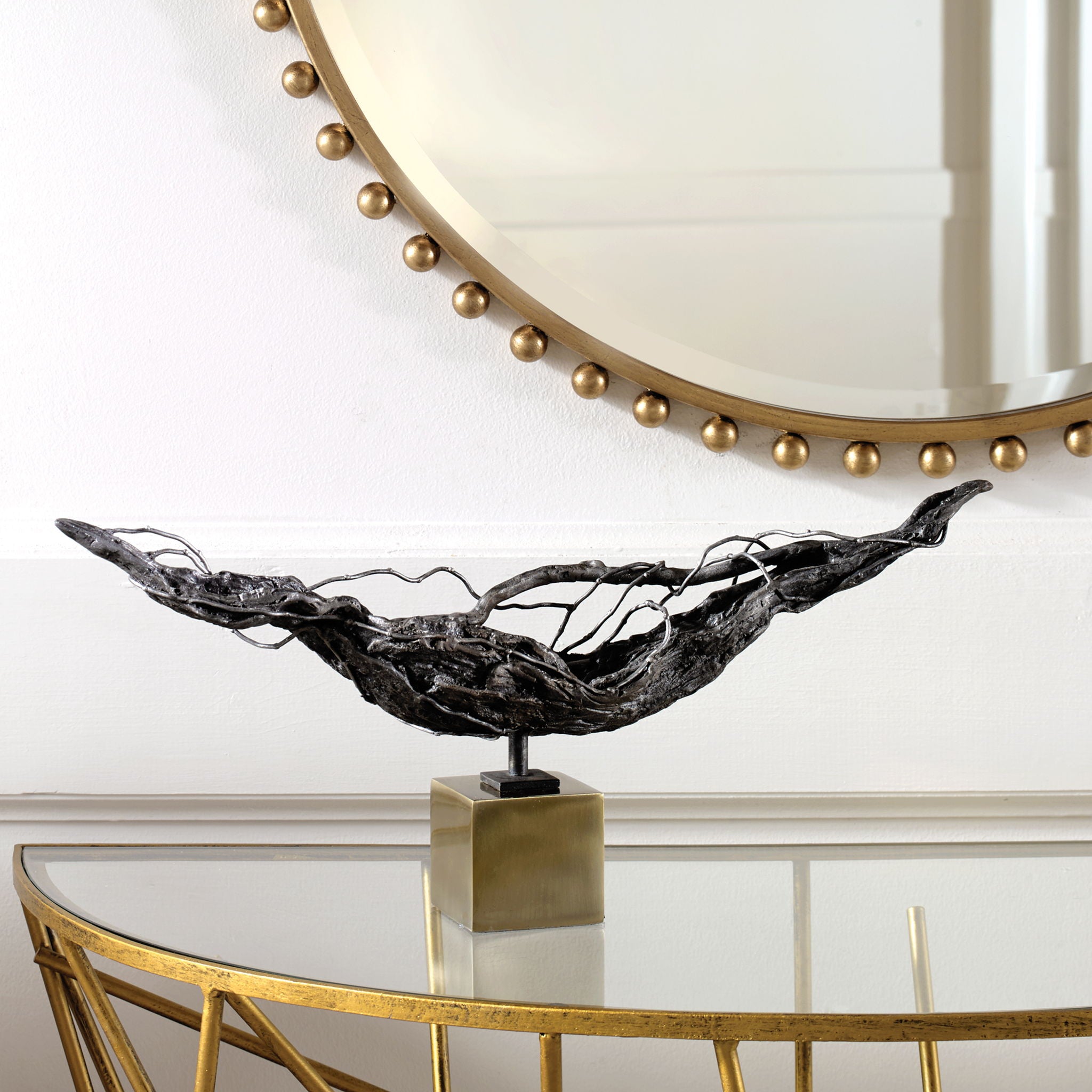 Tranquility - Abstract Sculpture - Black