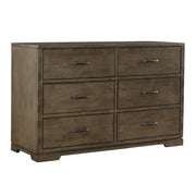 Dovetail - 6 Drawer Dresser - Graphite