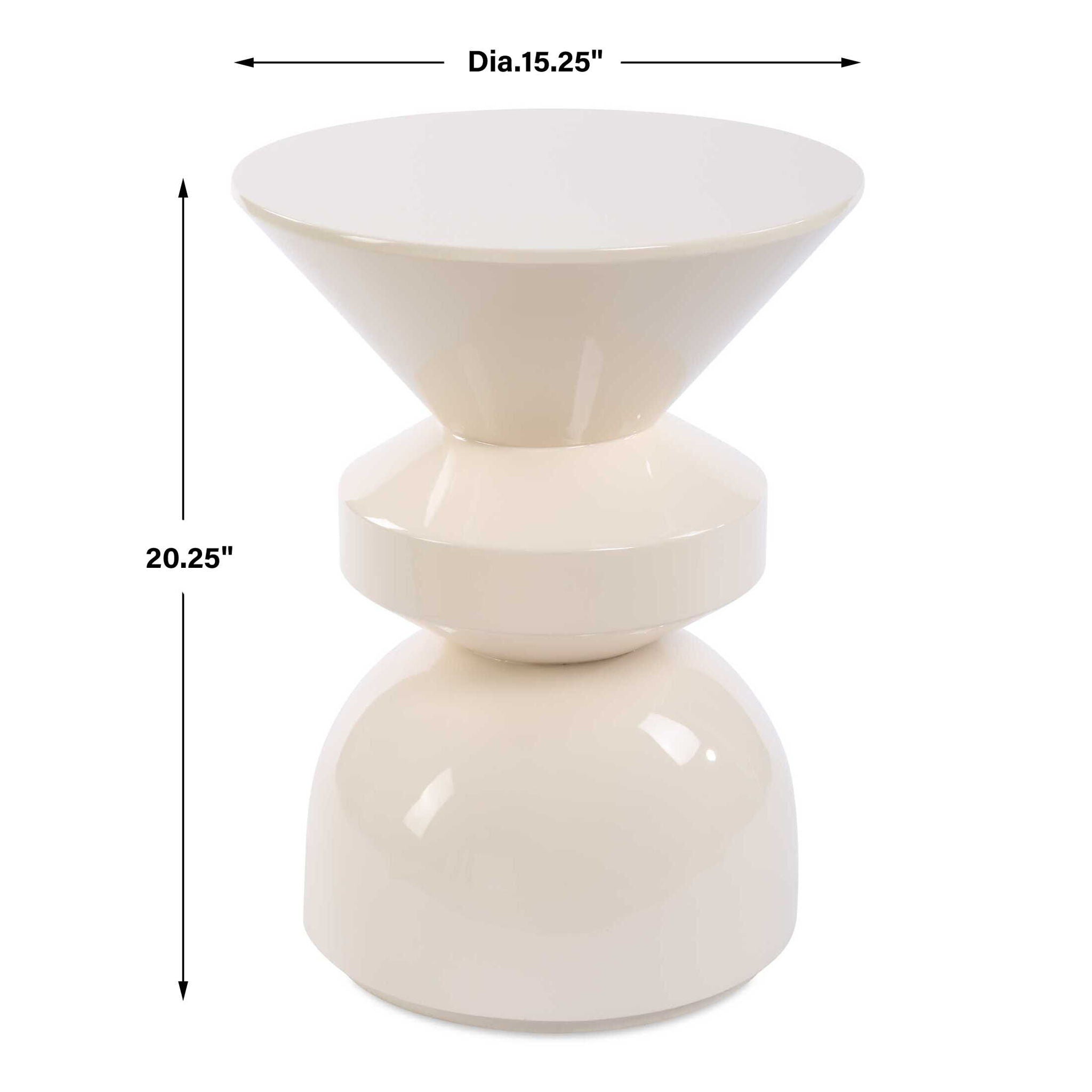 Lyford - Modern Accent Table - White