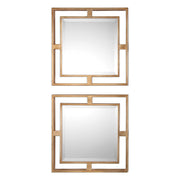 Allick - Square Mirrors (Set of 2) - Gold
