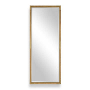 Kampar - Full Length Rattan Tall Mirror - Gold / Woodtone