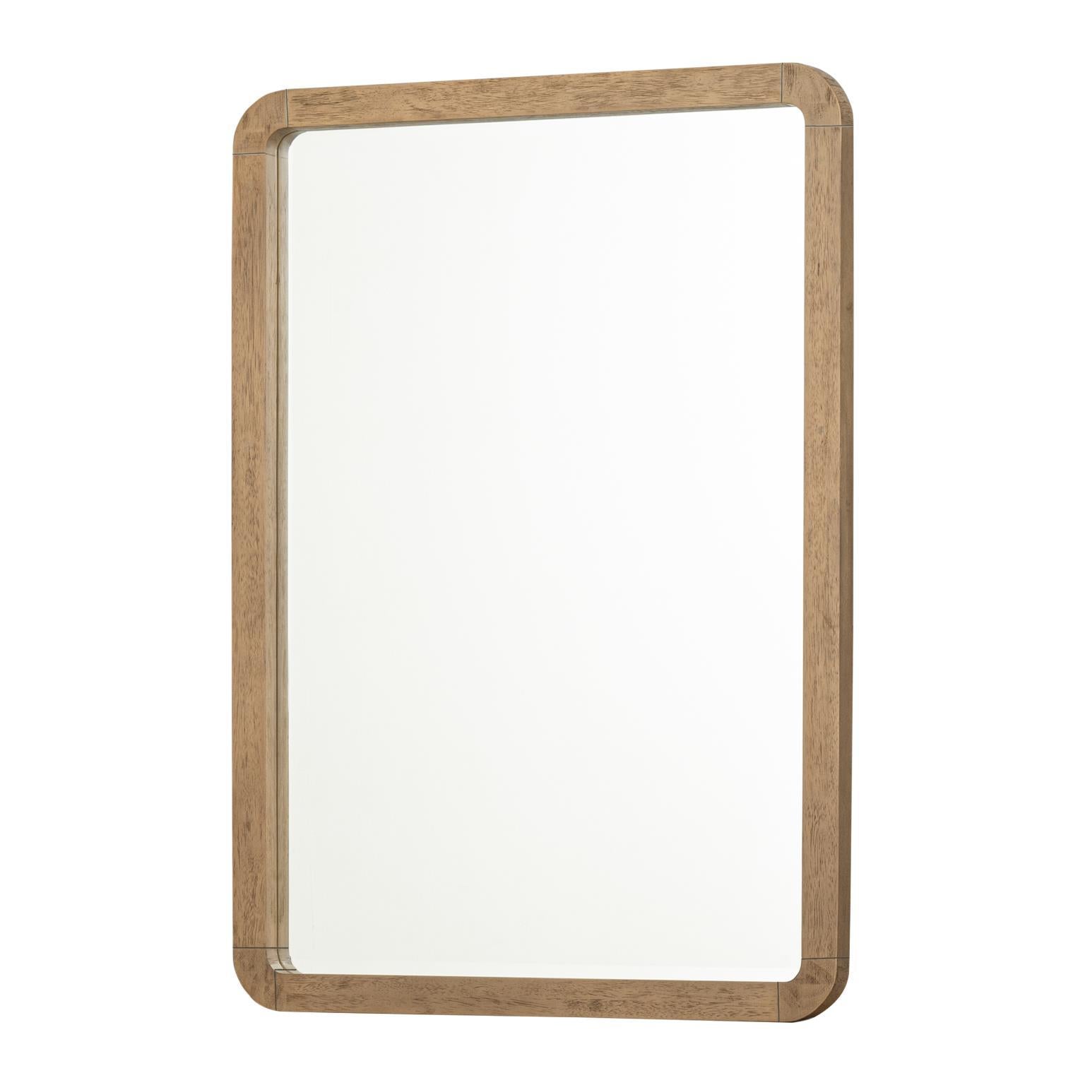 Margot - Beveled Mirror - Desert Oak And Cloud White