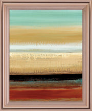 Amber Horizon - 28" x 34" Framed Wall Art - Yellow
