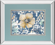 Indigo Beautiful I Mirror Framed By PatriciaPinto - Light Blue