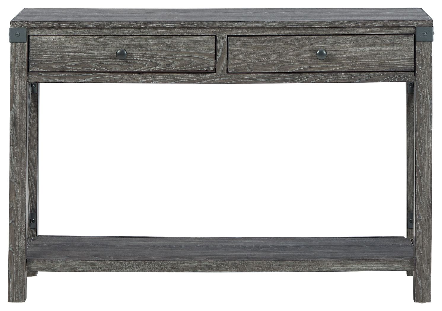 Freedan - Console Sofa Table - Grayish Brown