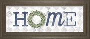18x42 Home With Eucalyptus Wreath I By Marla Rae - Gray