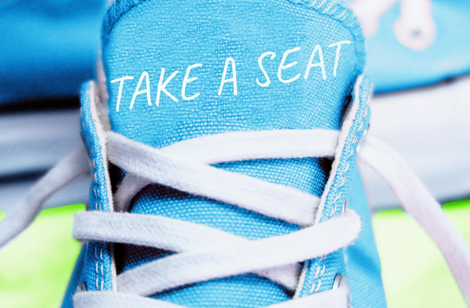 Take A Seat (Framed) - Light Blue