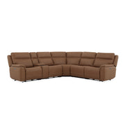 Sawyer Leather Reclining Sectional
