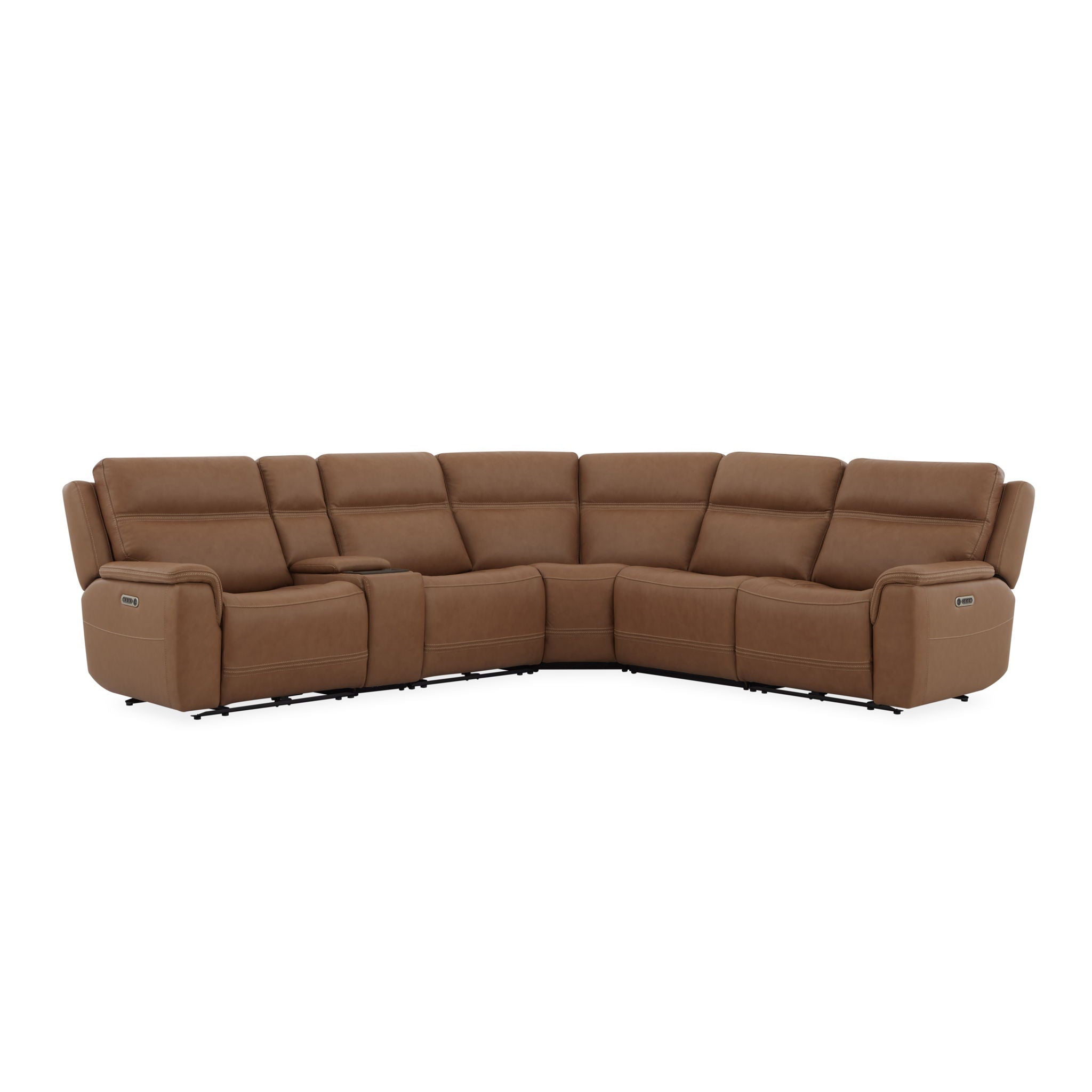 Sawyer Leather Reclining Sectional