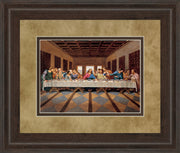Last Supper - Framed Print Wall Art - Light Brown