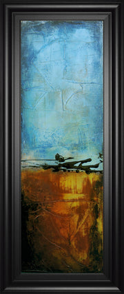 West Side Affair Il By Erin Ashley - Framed Print Wall Art - Light Blue