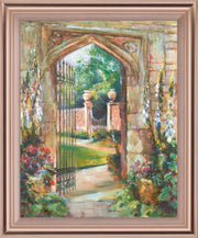 Secret Garden Pathway - 28" x 34" Framed Wall Art - Green
